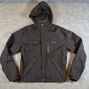 Grundens Workwear Jacket Mens Size XS Black Hooded Utility Lined Heavyweight